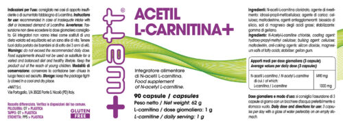 Etichetta Acetil L-Carnitina+