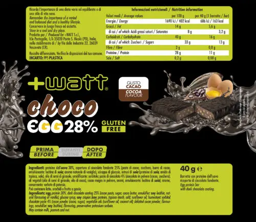 Etichetta Choco Egg 28%