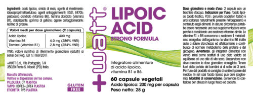 Etichetta Lipoic Acid Strong Formula