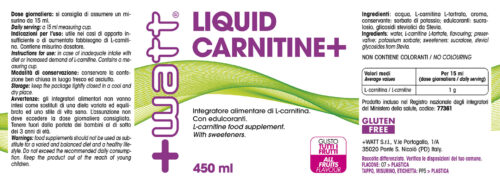 Etichetta Liquid Carnitine+