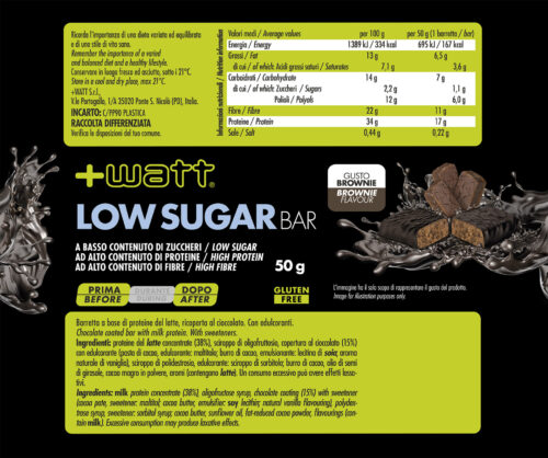 Etichetta Low Sugar Bar