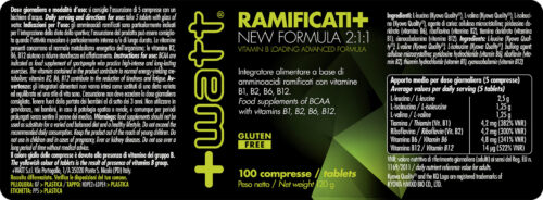 Etichetta Ramificati+ New Formula 2:1:1
