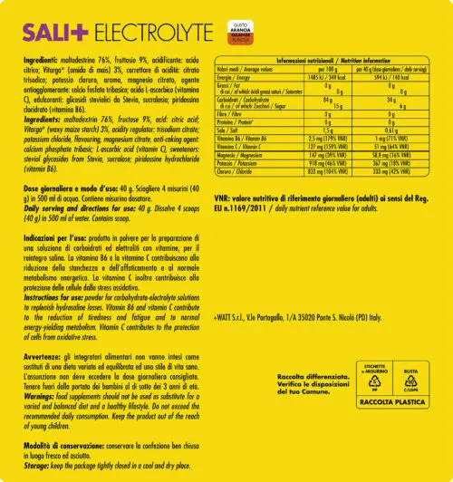 Etichetta Sali+ Electrolyte