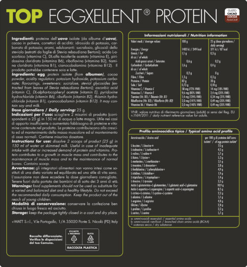 Etichetta Top Eggxellent Protein - 1