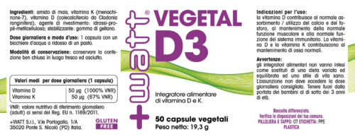 Etichetta Vegetal D3
